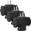 3-Way Plug Adapter Grounded 15A 1875W Orange 3 Pack 6