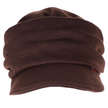 Casquette marron foncé pour femme, visière souple, style décontracté