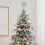 Glitter Snowflake Tree Topper Silver Metal 2