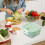 Boîte à bento en verre, compatible micro-ondes et lave-vaisselle, 4 compartiments 1