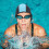 Rubber Elastic Bathing Hat with Ear Plugs Black 7