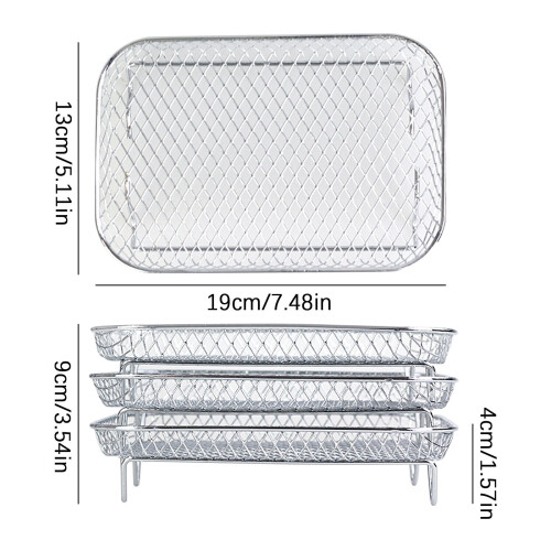 Fryer Basket for Toaster Oven Replacement White 2
