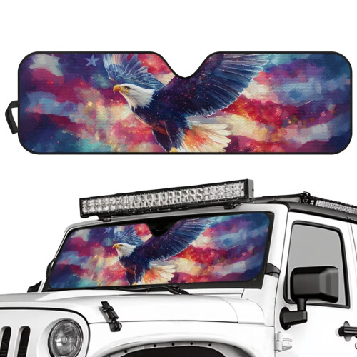 Foldable Windshield Sun Shade for Jeep Wrangler JK/JL 1