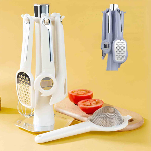 Blue Kitchen Helper Set Stainless Steel 4-Piece 2