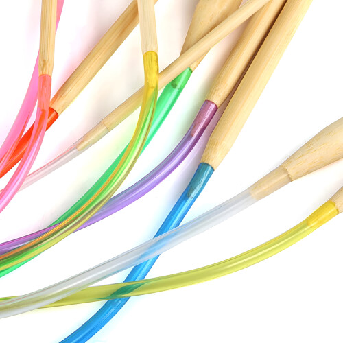 Circular Bamboo Knitting Needles US Size 4-15 10 Pairs 2