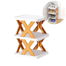 Shoe Rack Plastic Collapsible 3-Layer Stackable