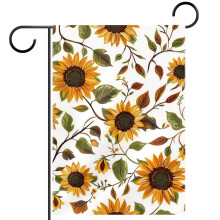 Drapeau de jardin aquarelle tournesol double face 12x18 pouces