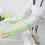 Latex Waterproof Dishwashing Gloves Medium 2 Pairs Long 4