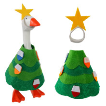 Ensemble costume d'oie de Noël et décoration de jardin (1 pièce)