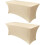 Stretchig spandex bordsduk champagnefärgad 48x24x30 cm 2-pack 1