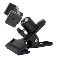 Support de téléphone/tablette en forme de guitare, fixation vélo noire. Compatible avec les téléphones et tablettes.