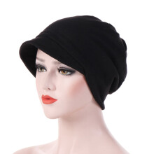 Bonnet turban extensible en coton pour femme