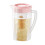 Shatterproof plastic water pitcher with lid 2.5L 2