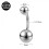 Titanium Steel Belly Button Ring 14G 14mm 5