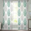 Sheer Curtains Grey Green Olive Leaf 52x108 Inch Voile 1