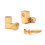 Golden Bass Guitar String Rollers 1.2 x 1.15 x 1 cm 2-Pack 2