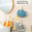 Fuzzy Swan Chenille Hand Towels with Hanging Loop 2 PCS 6