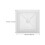 Bathroom Vent Cover White Plastic Spring Panel 1 2