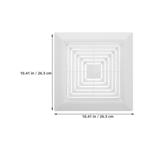 Bathroom Vent Cover White Plastic Spring Panel 1 1