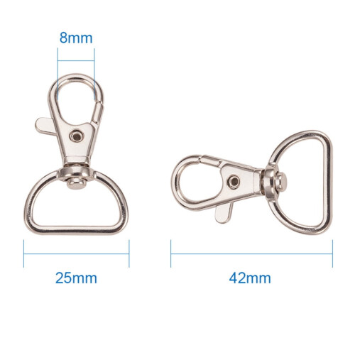 Swivel Hook Dog Tag Clips for DIY Handmade Tags 20 Pack 1