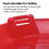Red Snow Sled 2FT Portable Toboggan with Rope 2 Pack 7