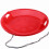 Red Snow Sled 2FT Portable Toboggan with Rope 2 Pack 2