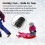 Red Snow Sled 2FT Portable Toboggan with Rope 2 Pack 8