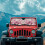 Pink Butterfly Windshield Sun Shade for Jeep Wrangler 3