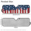Retro American Flag Windshield Sunshade for Jeep Wrangler 7