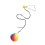 Elastic String Door Toy with Colorful Plush Ball for Cats 1