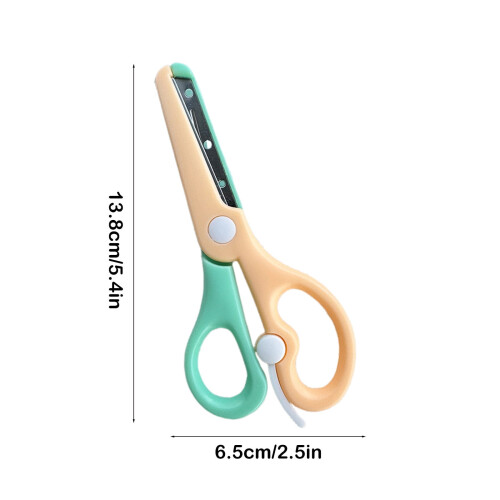 Safety Scissors Plastic Rounded Tips 5.4 Inch 3 Colors 2
