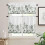 Ensemble de rideaux de cuisine Green Forest style rustique 3 pièces 2