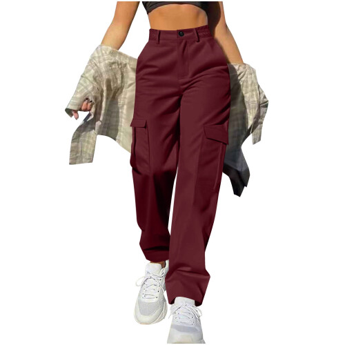 Women's Soft Stretch Straight Leg Cargo Pants 1 pair 1