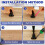 Door Stopper Set 4 pcs 4 inch adjustable height 7