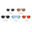 Blue PC Sunglasses for Men and Boys UV Protection Square 5