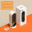 Portable Space Heater 1200W with Oscillation Thermostat 6