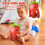 Strawberry Elephant Plush Cushion Pillow 10-inch 7