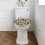 WC-Deckelbezug mit Kuh- und Sonnenblumenmuster, gestreift, länglich 2