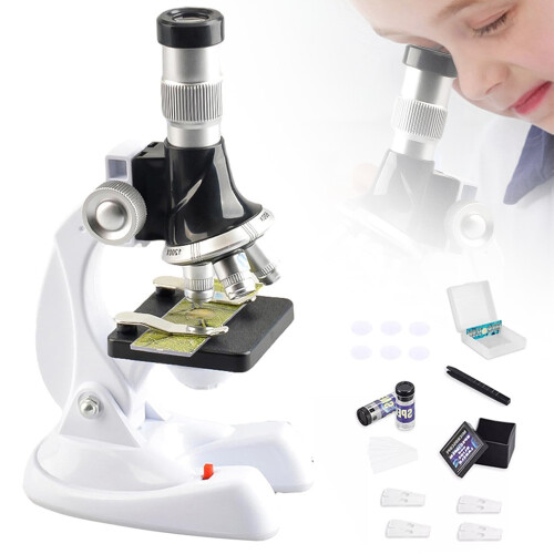 1200X Student Biological Microscope Home School Science Lab Optical Instruments 2