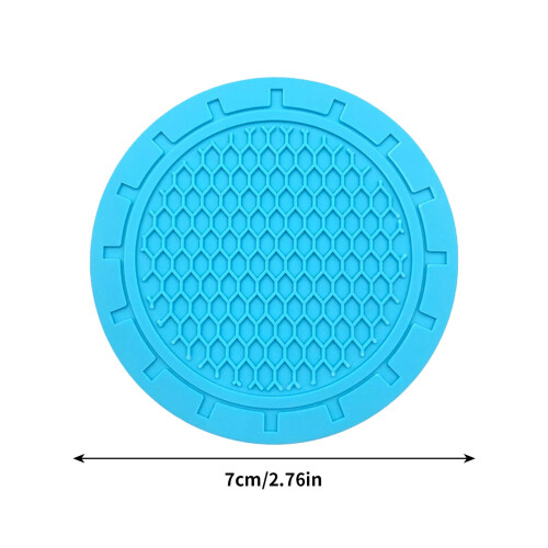 Car Cup Holder Set Rubber Honeycomb Design 2-Pack 2