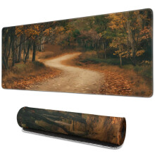 Gaming Mouse Pad Thanksgiving Pumpkin Sunflower Design
