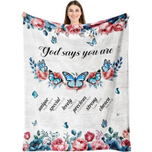 Christian Prayer Blanket for Women with Bible Verse 50x60