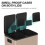 30L Dual Compartment Stainless Steel Bin, with Deodoriser Holders - Gold Tone 7