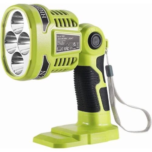 18V LED Flashlight for Ryobi ONE+ 12W 1120LM Red Night 2