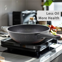 Iron Frying Pan Nonstick for Induction Cooktops