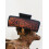 Western Denim Claw Clip with Fox Pattern Resin Animal Design 1