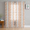 Sheer Curtains Yellow Leaf Pattern 52x108 Inch Light 3