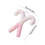 AuroraX Christmas ornaments pink candy cane 6 pcs 3