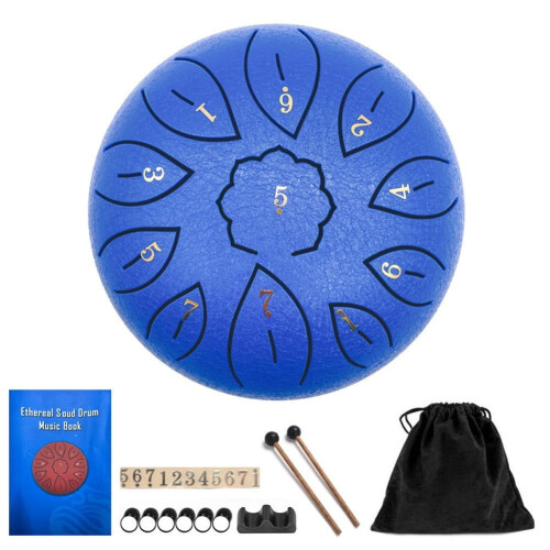 Steel Tongue Drum 6 Inch 11-Note Percussion Instrument