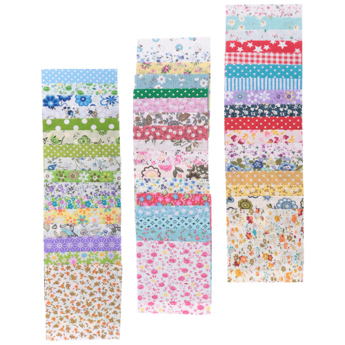 Batik Cotton Fabric Squares Bundle 10x10cm 50-Piece 1